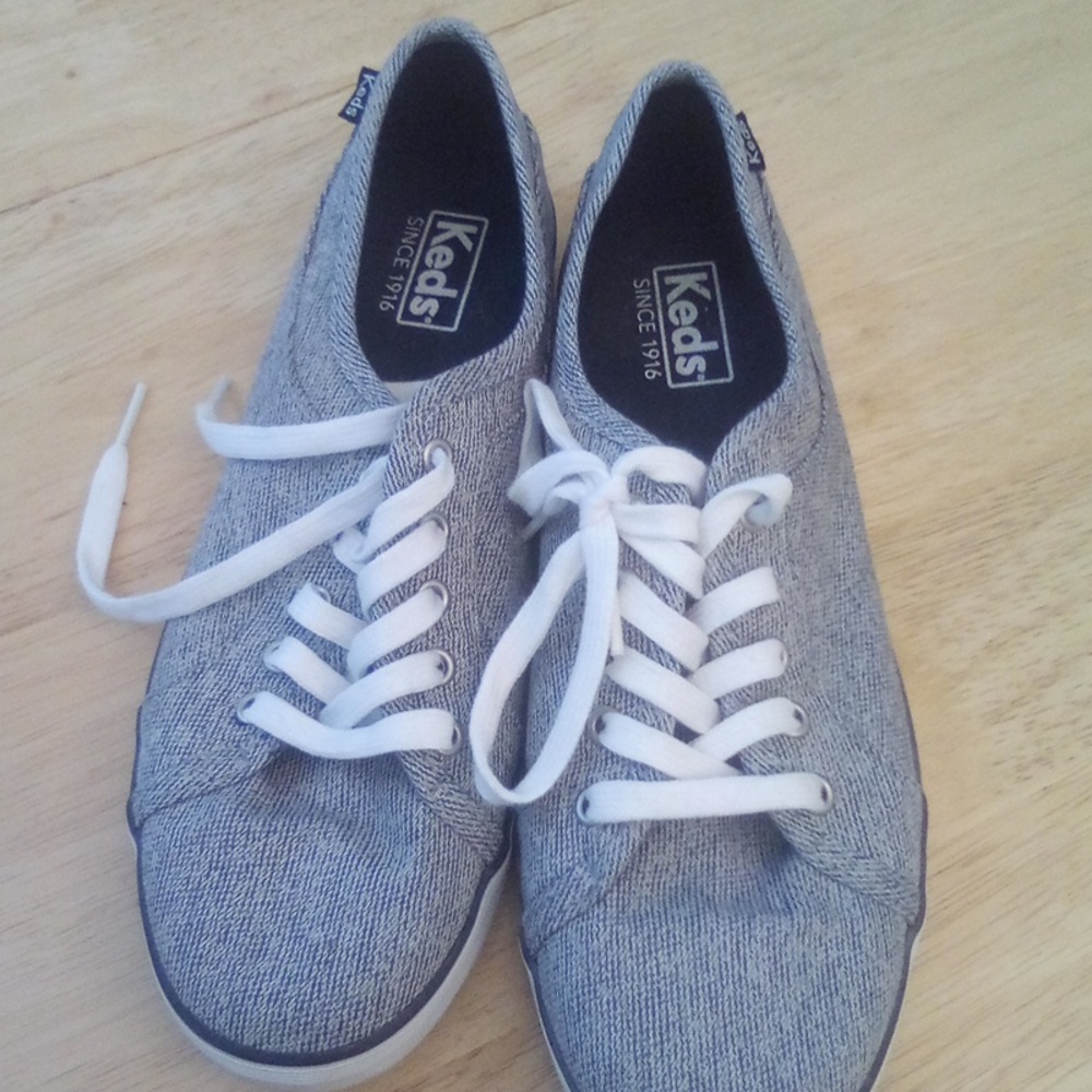 Keds Heathered Gray Lace-Up Sneakers